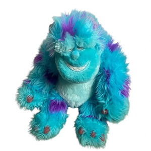 Disney Pixar Monsters Inc Sully Plush Large 15'' Stuffed Animal Blue Fuzzy Soft